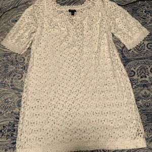 White swim cover or dress
